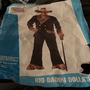 California Costumes Black Suit with Leopard Accents